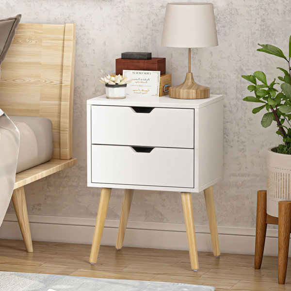 Oliver Eviie Solid + Manufactured Wood Nightstand Wayfair